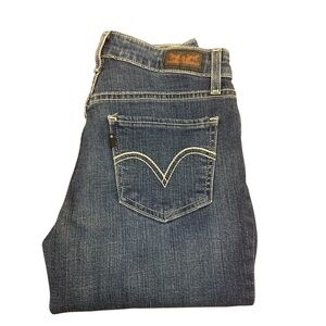 Levi’s 535 leggings size 5M dark wash  Blue Jeans no distressing some stretch